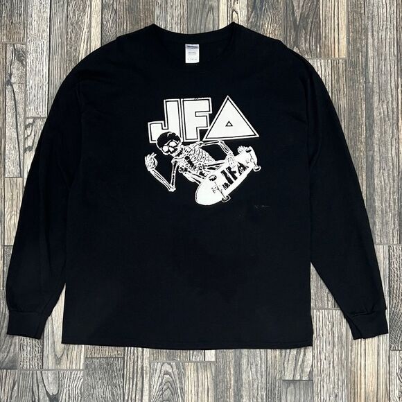 🔥🔥 JFA Jodie Foster Army The Skate Essential Black Band T-Shirt Men Size XL - Picture 1 of 9